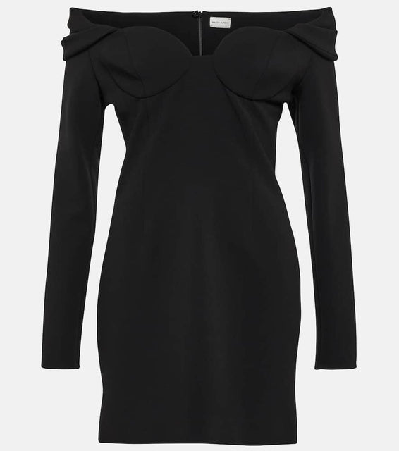 Magda Butrym Off-shoulder wool-blend minidress