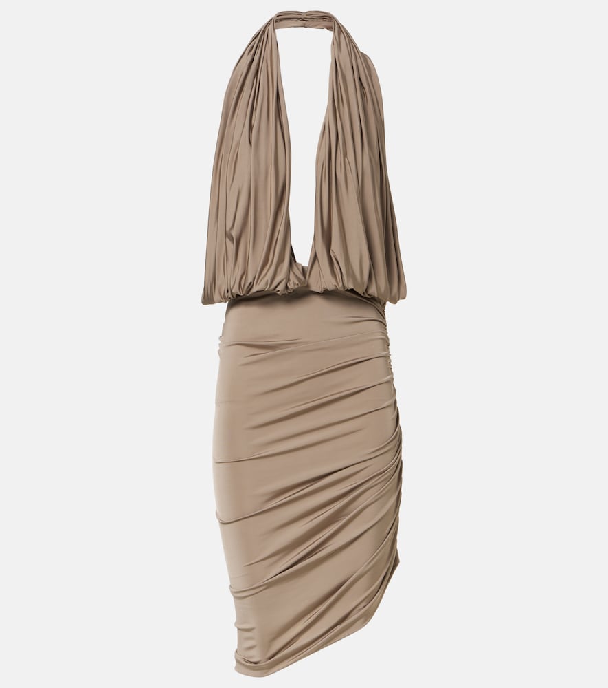 Magda Butrym Open-back jersey midi dress. Magda Butrym 露背针织中长连衣裙