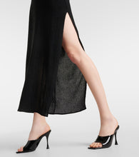 Magda Butrym Pearl-detail halterneck midi dress