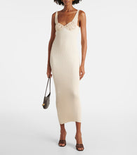 Magda Butrym Ribbed-knit cotton midi dress