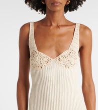 Magda Butrym Ribbed-knit cotton midi dress