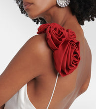 Magda Butrym Rosette embellished slip gown