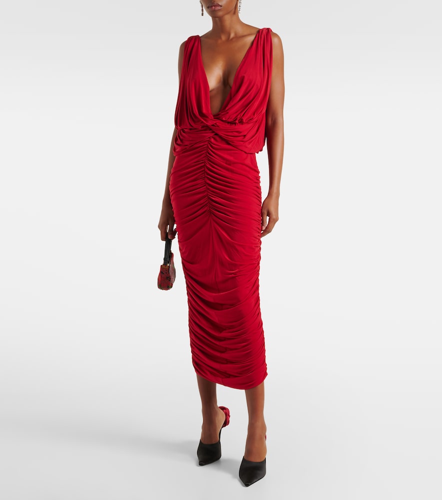 Magda Butrym Ruched draped midi dress