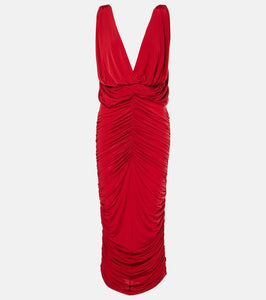 Magda Butrym Ruched draped midi dress