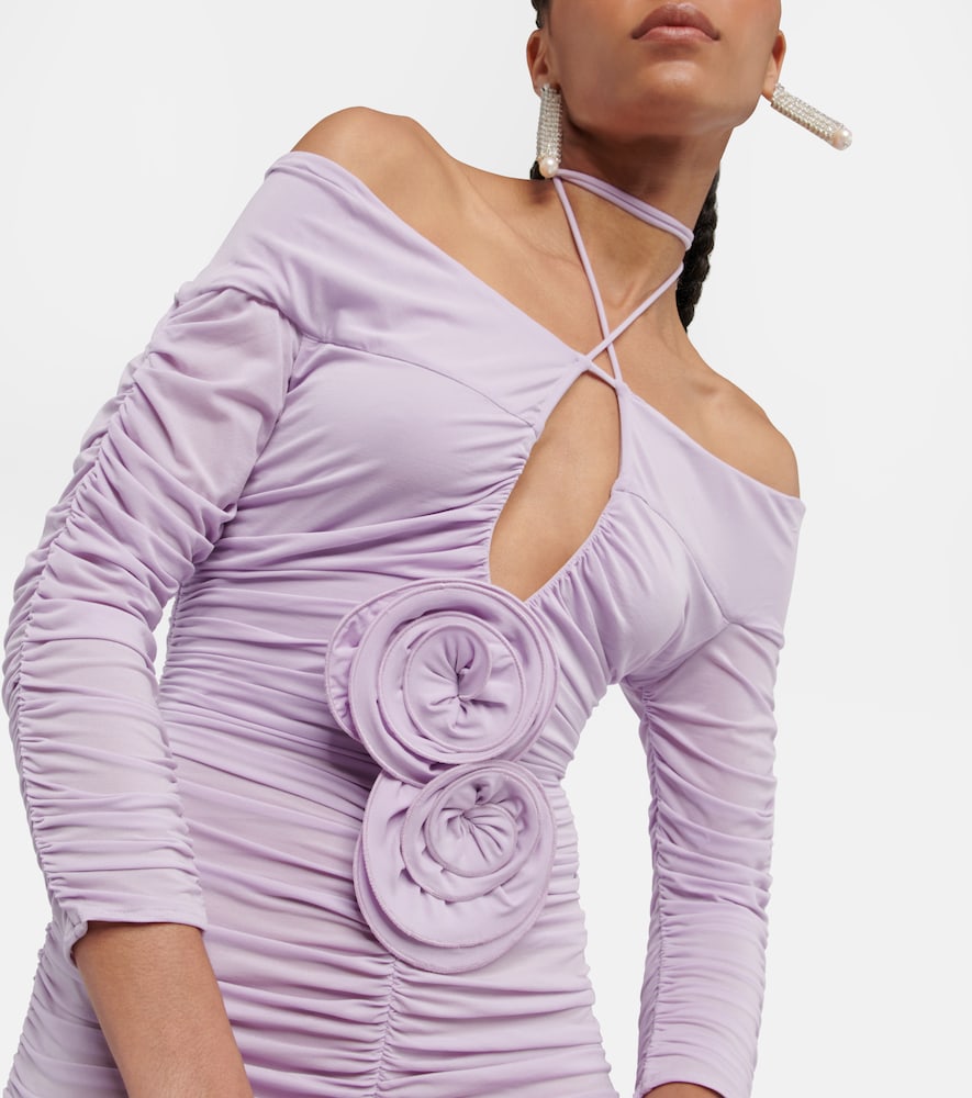 Magda Butrym Ruched off-shoulder minidress