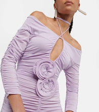Magda Butrym Ruched off-shoulder minidress