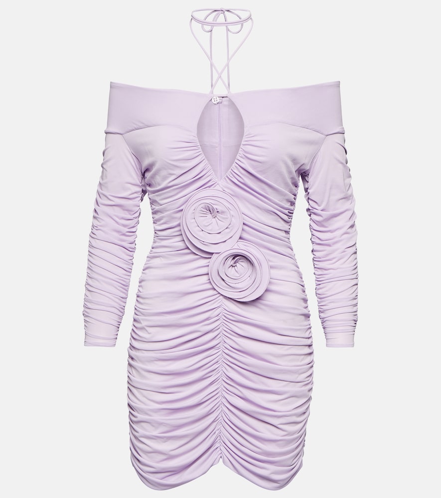 Magda Butrym Ruched off-shoulder minidress. Magda Butrym 褶皱露肩迷你连衣裙