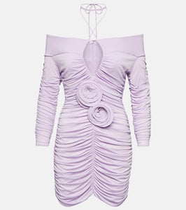 Magda Butrym Ruched off-shoulder minidress