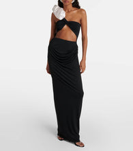 Magda Butrym Ruffled cutout one-shoulder gown