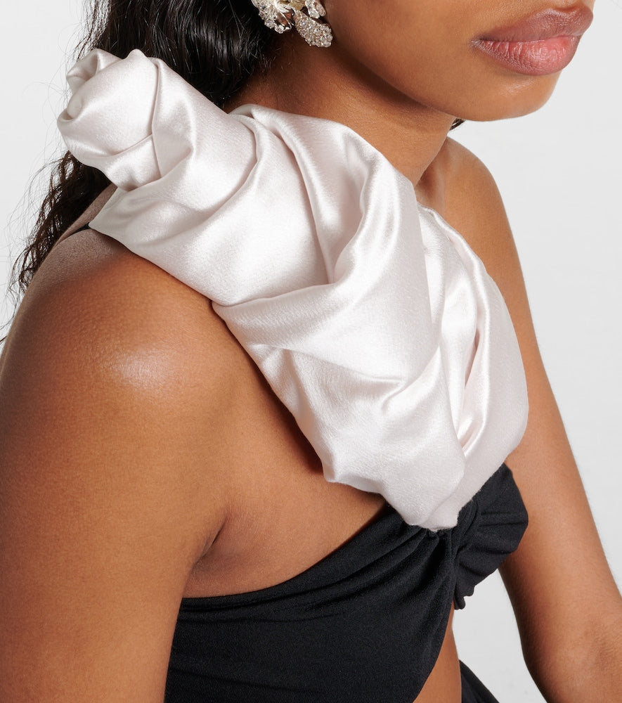 Magda Butrym Ruffled cutout one-shoulder gown