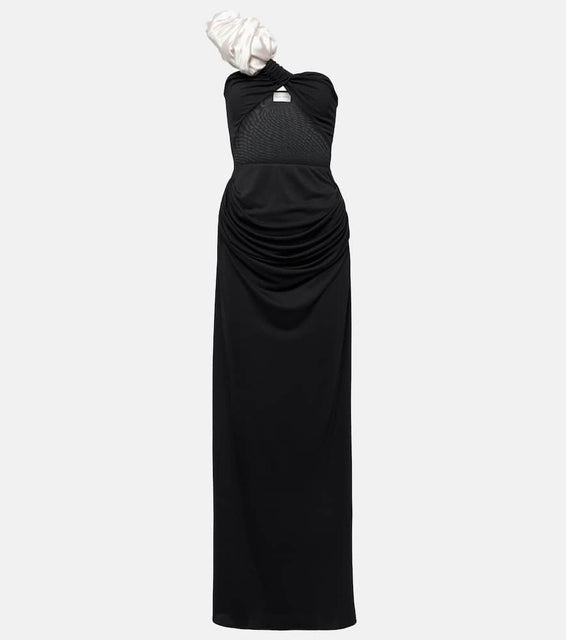 Magda Butrym Ruffled cutout one-shoulder gown