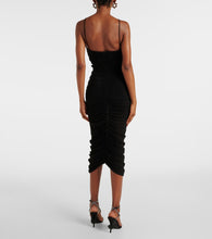 Magda Butrym Ruffled ruched jersey midi dress