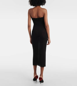 Magda Butrym Satin midi dress
