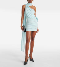 Magda Butrym Scarf-detail ruched jersey minidress