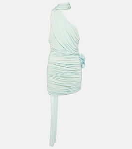 Magda Butrym Scarf-detail ruched jersey minidress
