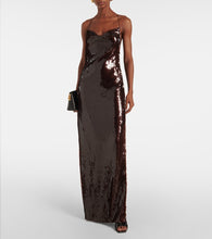 Magda Butrym Sequined draped gown
