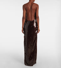 Magda Butrym Sequined draped gown