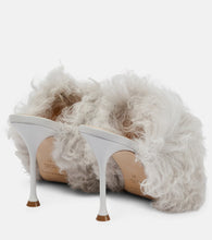Magda Butrym Shearling PVC mules