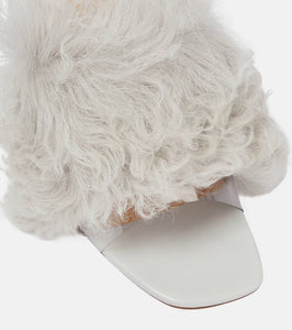 Magda Butrym Shearling PVC mules