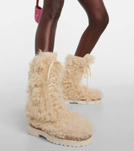 Magda Butrym Shearling lace-up boots