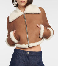 Magda Butrym Shearling-lined suede jacket