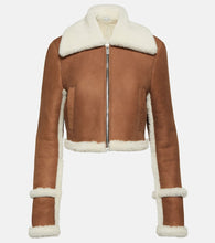 Magda Butrym Shearling-lined suede jacket