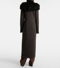 Magda Butrym Shearling-trimmed cashmere coat