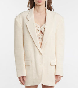 Magda Butrym Single-breasted cotton-blend blazer