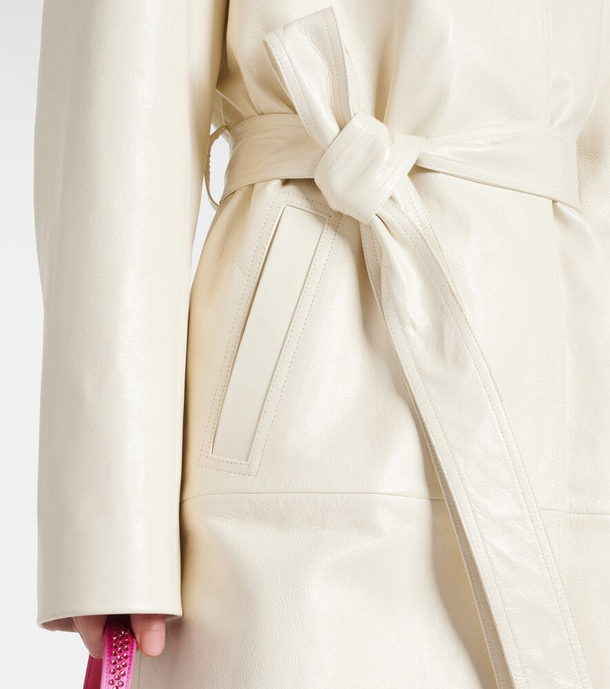 Magda Butrym Single-breasted leather coat