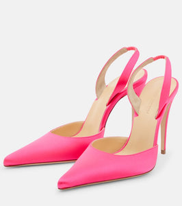 Magda Butrym Slingback satin pumps