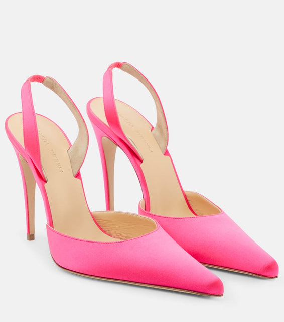 Magda Butrym Slingback satin pumps