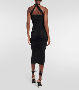 Magda Butrym Twisted halterneck midi dress