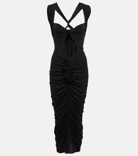 Magda Butrym Twisted halterneck midi dress