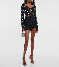 Magda Butrym Vesna Micro embellished satin clutch