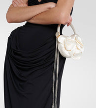 Magda Butrym Vesna Micro floral-appliqu√É¬© satin tote bag