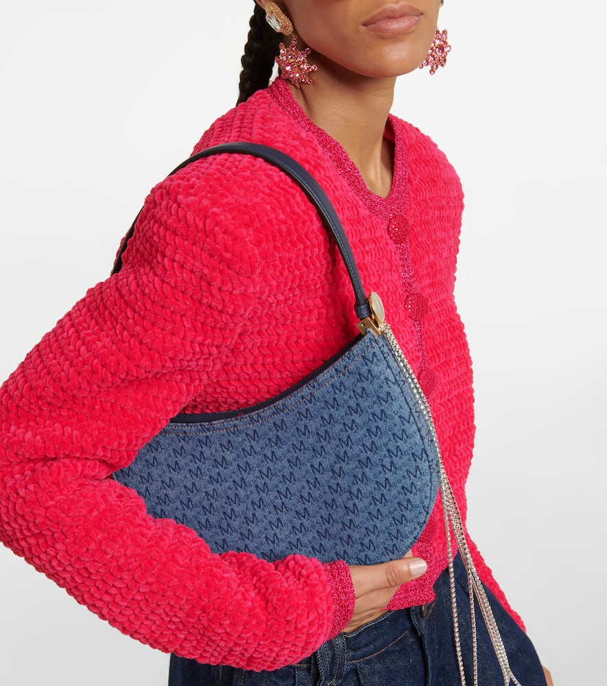 Magda Butrym Vesna embellished denim shoulder bag