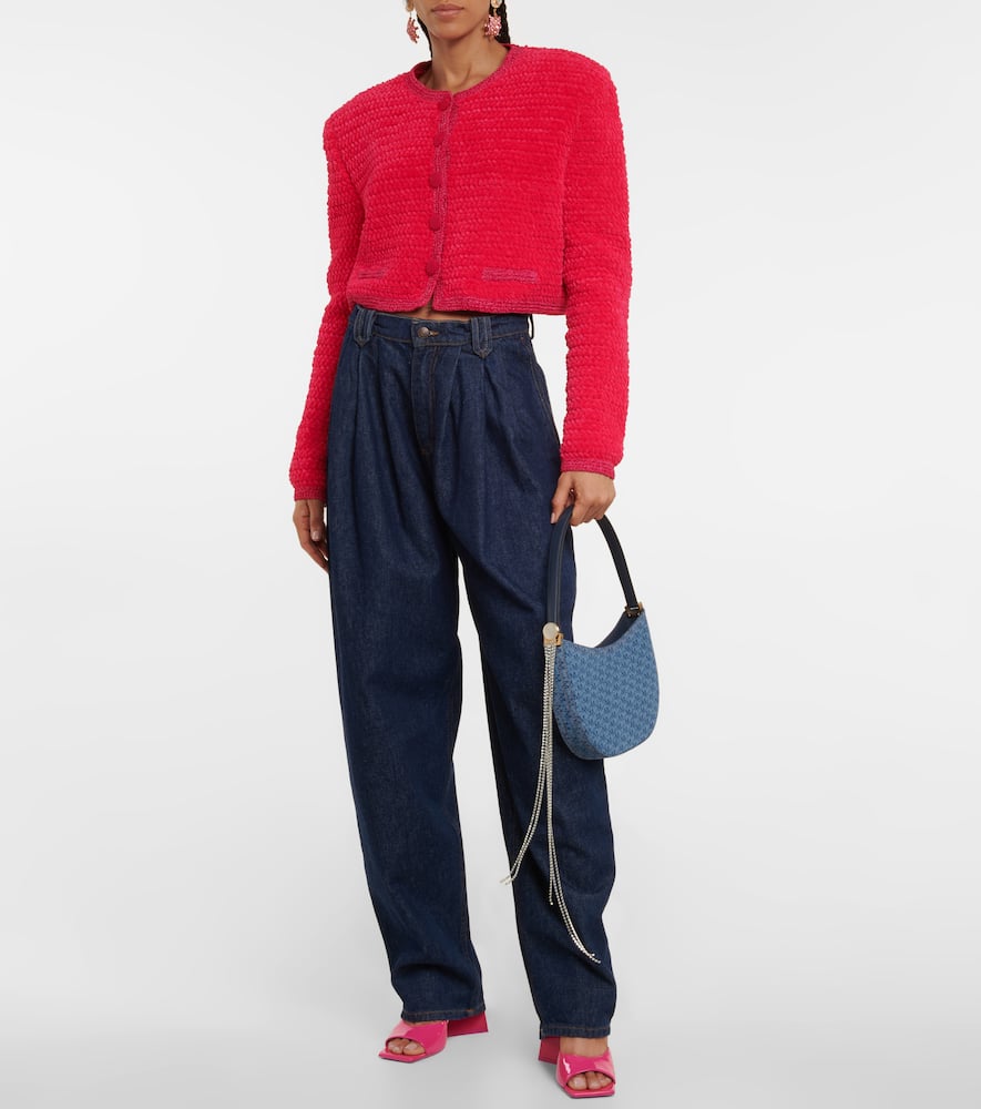 Magda Butrym Vesna embellished denim shoulder bag