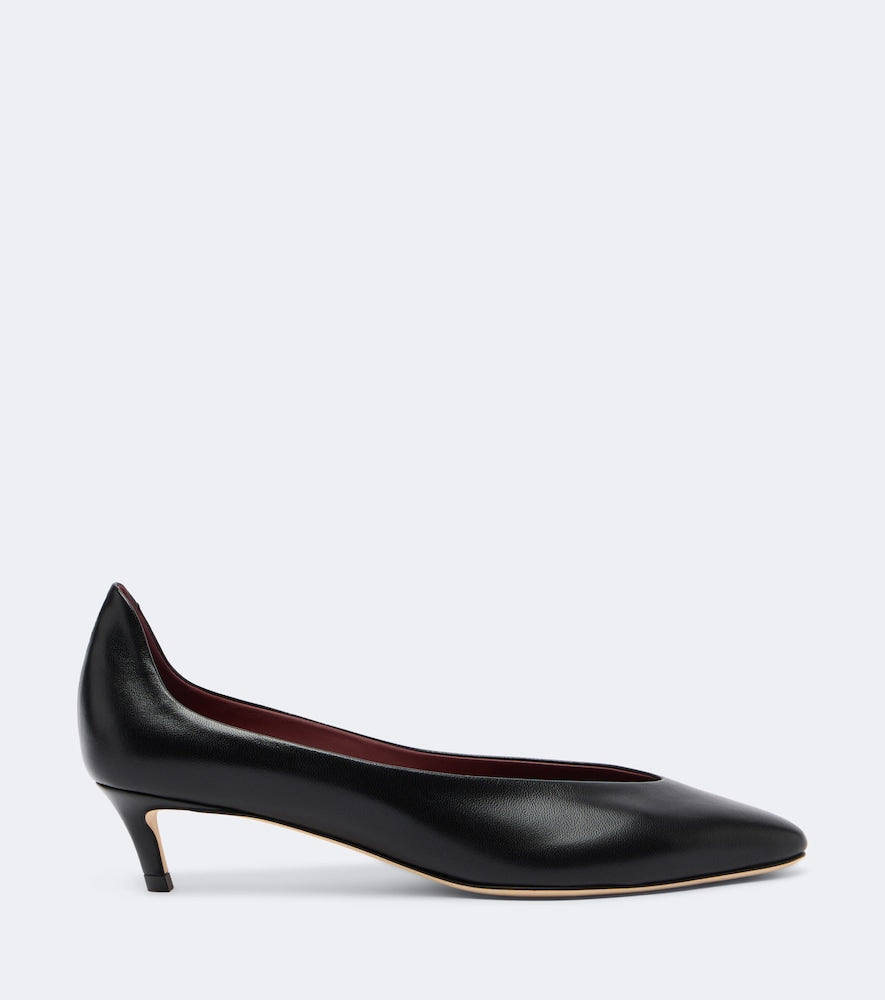 Magda Butrym Embellished leather pumps (Black) - Mid Heel Pumps
