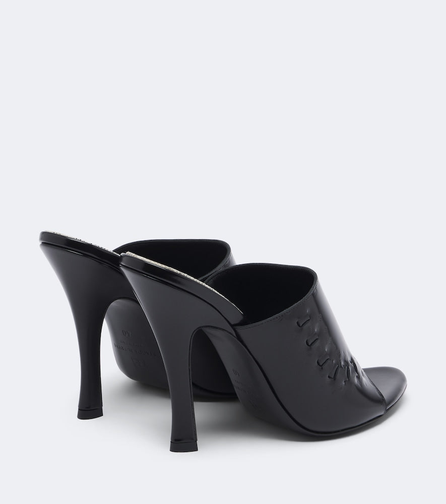 Black Magda Butrym Leather mules - High-Heel Sandals