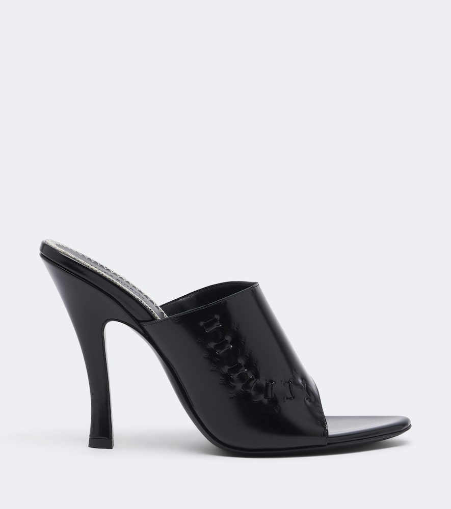 Black Magda Butrym Leather mules - High-Heel Sandals
