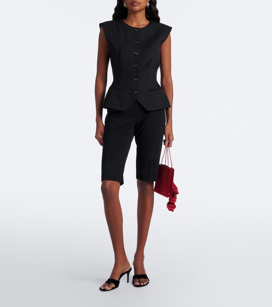 Magda Butrym Velvet thong sandals in Black - High-Heel Sandals