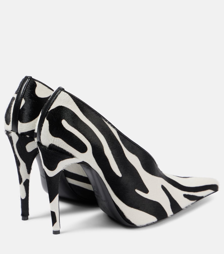 Magda Butrym Zebra-print leather pumps