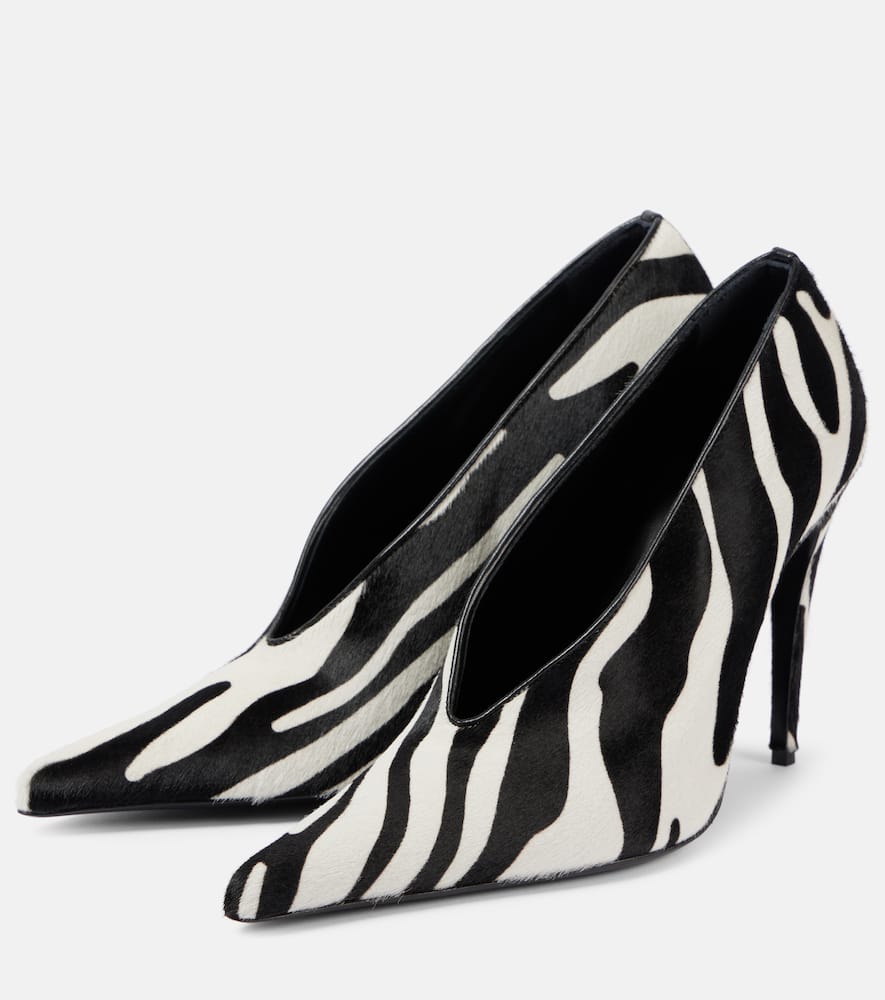 Magda Butrym Zebra-print leather pumps
