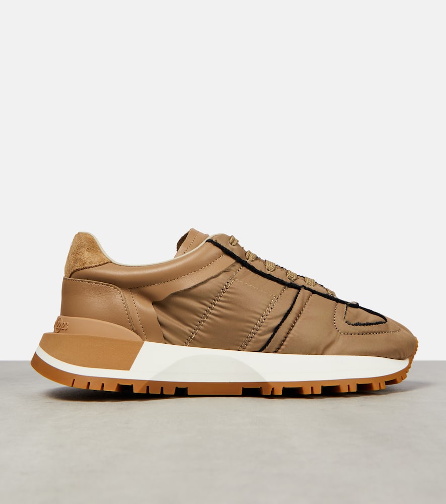 Maison Margiela 50-50 nylon and suede sneakers