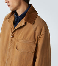 Maison Margiela Corduroy-trimmed cotton jacket