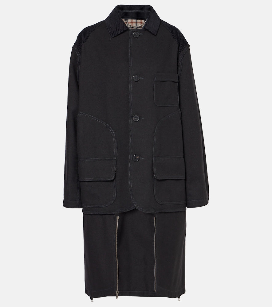 Maison Margiela Cotton and wool coat - Maison Margiela 棉羊毛混纺大衣