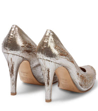Maison Margiela Distressed metallic pumps