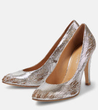 Maison Margiela Distressed metallic pumps