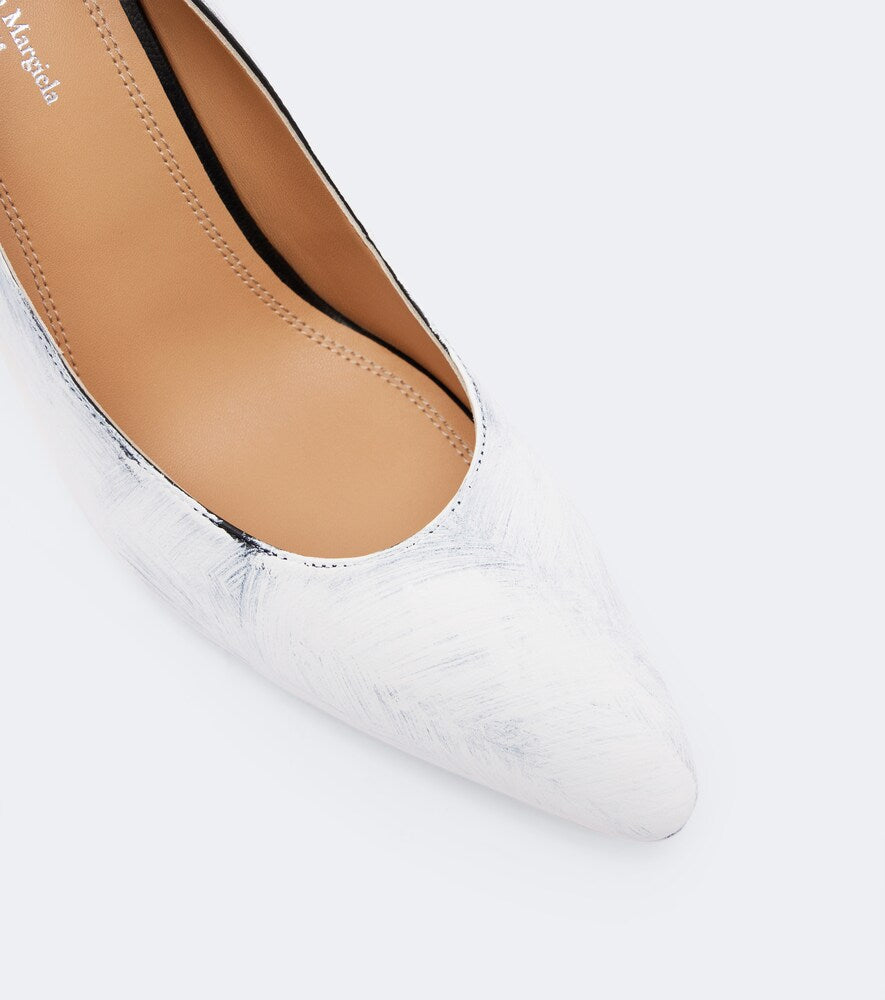 Maison Margiela Heel-Less leather wedge pumps