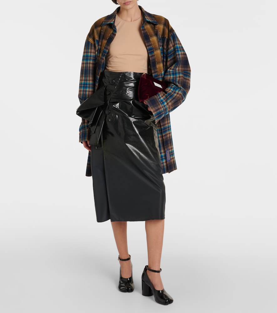 Maison Margiela High-rise draped midi skirt